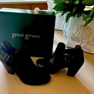 Soft black, helped leather sandals - never worn.  Perfect!